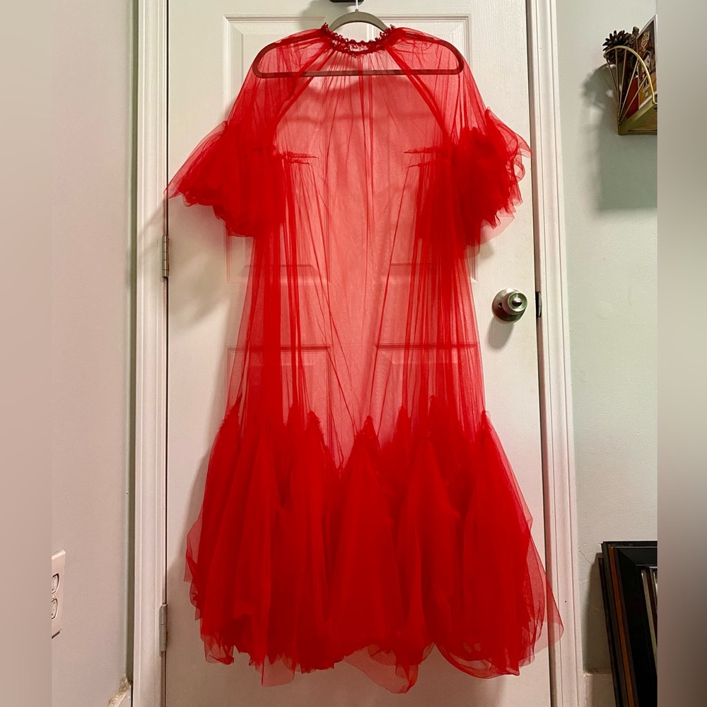 Kate Hewko Avant Garde Tulle Overlay - Red